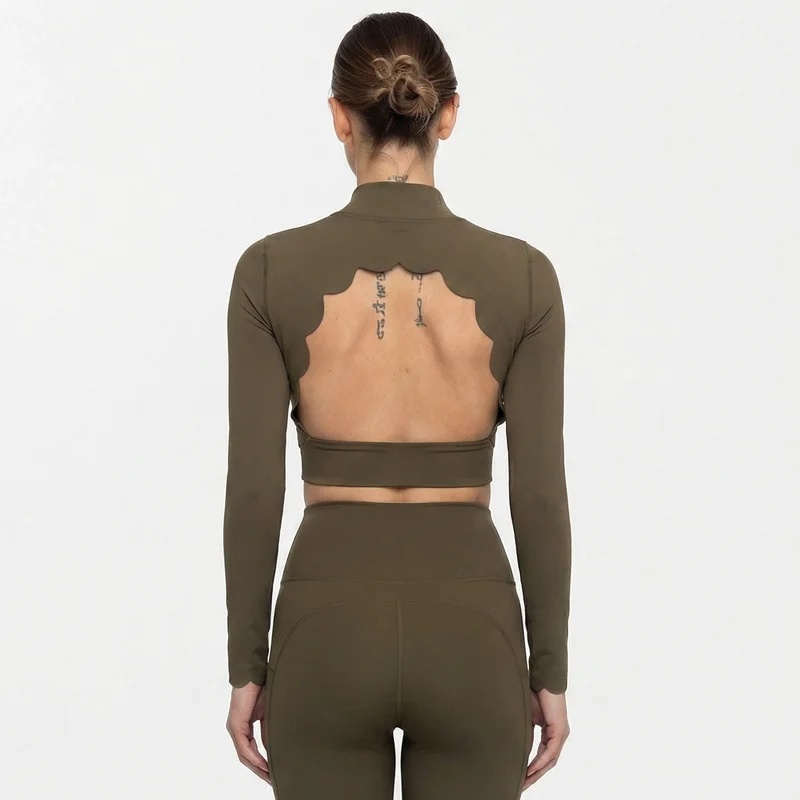 FUBEIKE シェルレース長袖バックレスヨガウェア タイト - Compression Long Pant のレビューと価格